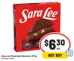 IGA Sara Lee Chocolate Bavarian offer