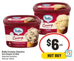 IGA Bulla Creamy Classics Ice Cream offer