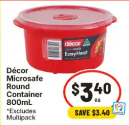 IGA Décor Microsafe Round Container offer