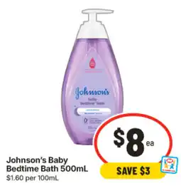 IGA Johnson's Baby Bedtime Bath offer