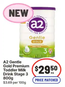 IGA A2 Gentle Gold Premium Toddler Milk Drink Stage 3 offer