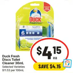 IGA Duck Fresh Discs Toilet Cleaner offer
