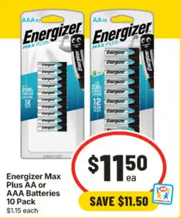 IGA Energizer Max Plus AA or AAA Batteries offer