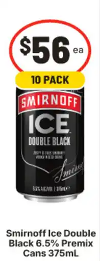 IGA Smirnoff Ice Double Black Premix offer
