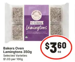 IGA Bakers Oven Lamingtons Selected Varieties offer