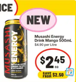 IGA Musashi Energy Drink Mango offer