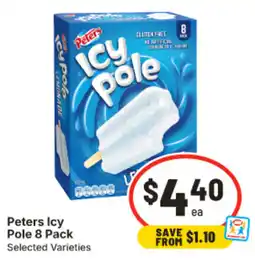 IGA Peters Icy Pole 8 Pack offer