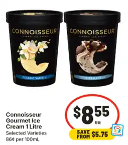 IGA Connoisseur Gourmet Ice Cream offer