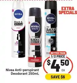 IGA Nivea Anti-perspirant Deodorant offer