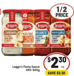 IGA Leggo's Pasta Sauce offer