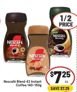 IGA Nescafe Blend 43 Instant Coffee offer