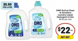 IGA OMO Active Clean or Sensitive Laundry Liquid Detergent offer