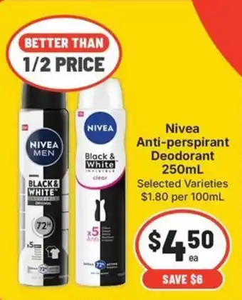 Nivea Anti-perspirant Deodorant