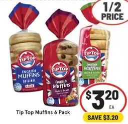 IGA Tip Top Muffins 6 Pack offer