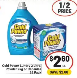IGA Cold Power Lundry offer