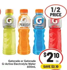 IGA Gatorade G-Active Electrolyte Water offer