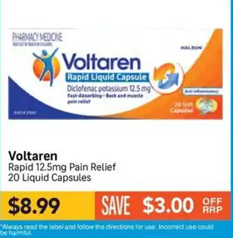 Voltaren Rapid 12.5mg Pain Relief