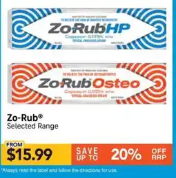 Chempro Zo-Rub Selected Range offer