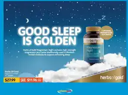 Chempro Herbs Of Gold Magnesium Night offer