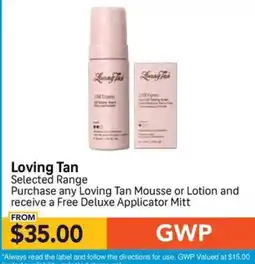 Chempro Loving Tan Selected Range offer