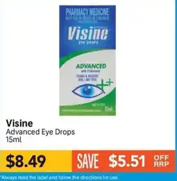 Chempro Visine Advanced Eye Drops offer