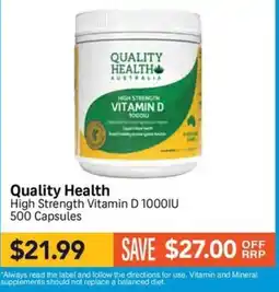 Chempro Quality Health High Strength Vitamin D 1000IU offer