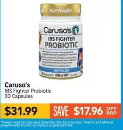 Chempro Caruso's IBS Fighter Probiotic offer