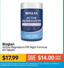 Chempro Bioglan Active Magnesium PM Night Formula offer