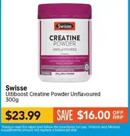 Chempro Swisse Ultiboost Creatine Powder Unflavoured offer