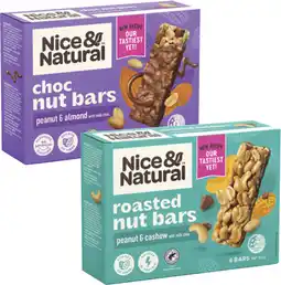Coles Nice & Natural Nut Bars-192g offer