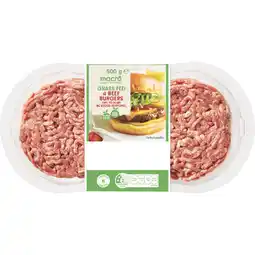 Woolworths macro Australian Grass Fed Extra Lean Beef Burger offer