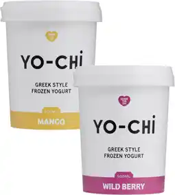 Coles Yo-Chi Greek Style Frozen Yogurt Tub offer