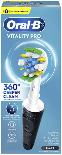 Coles Oral B Vitality Pro Deep Clean Electric Toothbrush Black offer