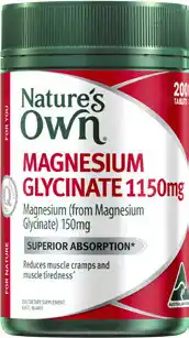 Coles Nature's Own Magnesium Glycinate 1150mg Tablets offer