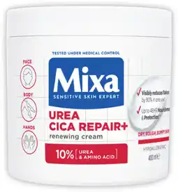Coles NEW Mixa Urea Cica Repair+ Renewing Cream offer
