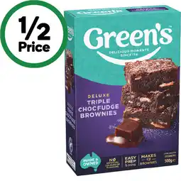 Woolworths Green’s Deluxe Cake Mix offer