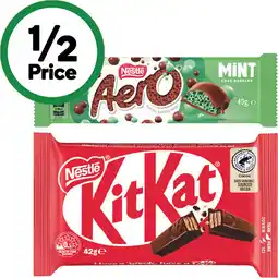 Woolworths Nestlé Medium Chocolate Bars offer