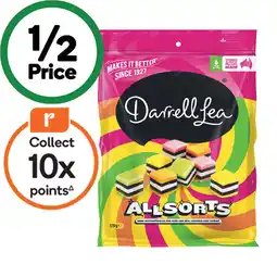 Woolworths Darrell Lea Liquorice Twists, Batch 37 or All Sorts 260-280g offer