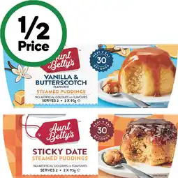 Woolworths Aunt Betty’s Pudding offer