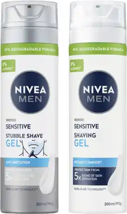 Coles Nivea Men Sensitive Shaving Gel offer