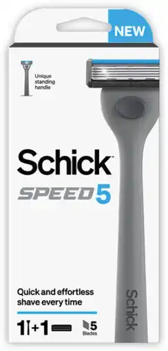 Coles Schick Speed 5 Razor Kit with 1 Refill Blade 1 Each offer