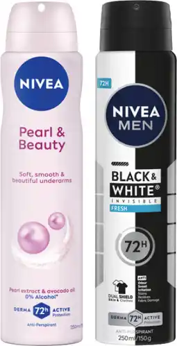 Coles Nivea Antiperspirant Aerosol Deodorant offer