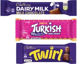 Coles Cadbury Chocolate Bar-50g offer