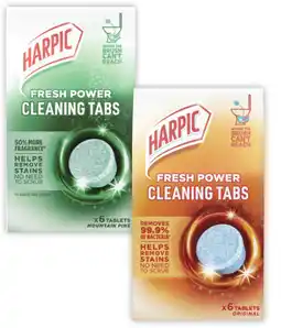 Coles Harpic Fresh Power Cleaning Tabs offer