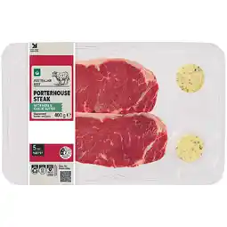 Woolworths Australian Beef Porterhouse Steak & Butter offer