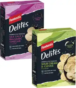 Coles Fantastic Delites Rice Snack Crackers offer