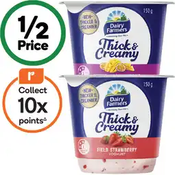 Woolworths Dairy Farmers Thick & Creamy Yoghurt offer