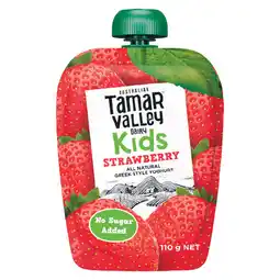 Woolworths Tamar Valley Kids Yoghurt Pouch offer