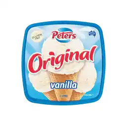 Woolworths Peters Original Ice Cream offer