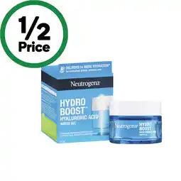 Woolworths Neutrogena Hydro Boost Hyaluronic Acid Water Gel Face Moisturiser offer